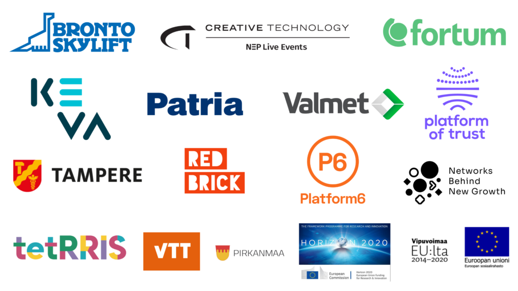Sprintin kumppaniorganisaatioiden logot yhdessä kuvassa